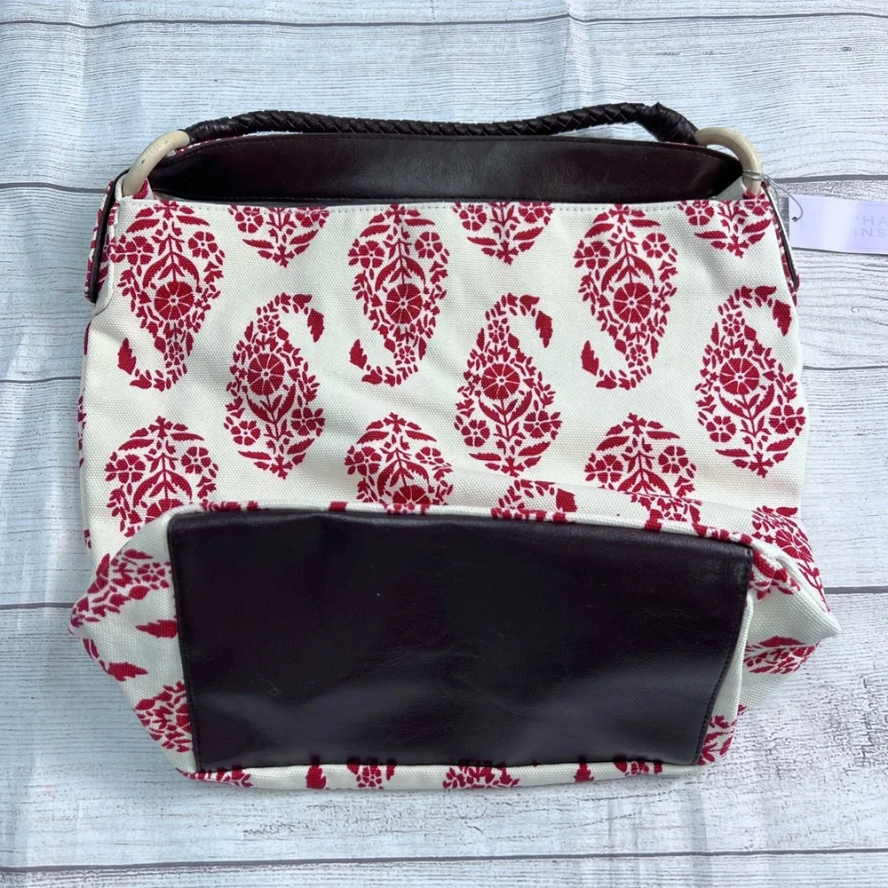 NWT STEPHANIE JOHNSON Loop Paisley Canvas And Vegan Hobo Bag 💗